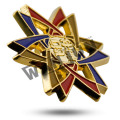 Benutzerdefinierte Mode Neuheit Emaille militärischen Gold Badge